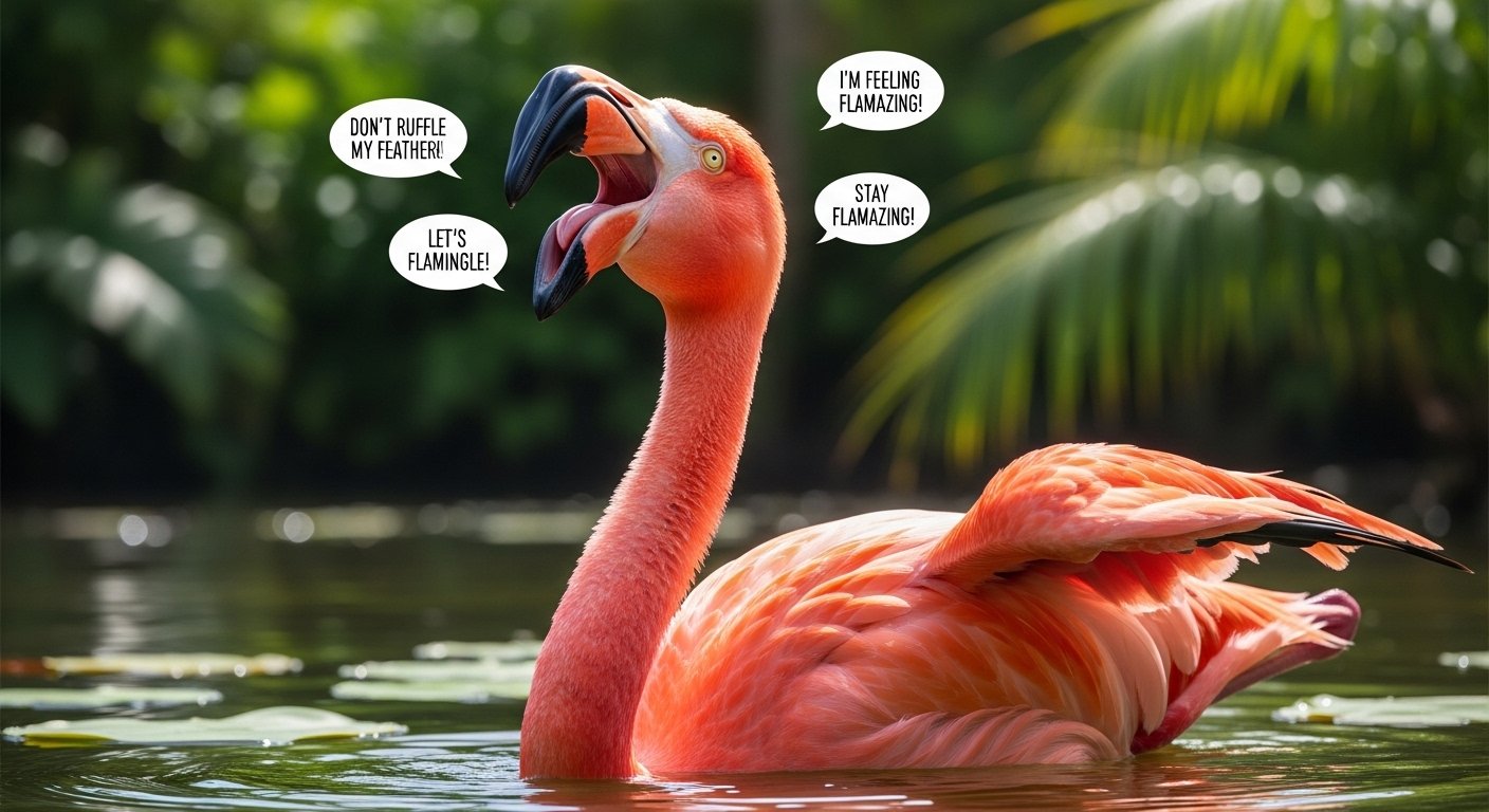 Caption-Ready Flamingo Puns 📸