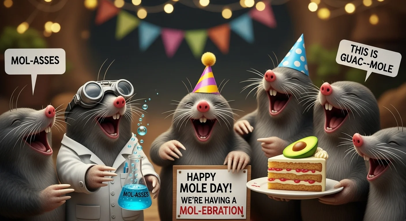 Classic Mole Day Puns 🧪😂