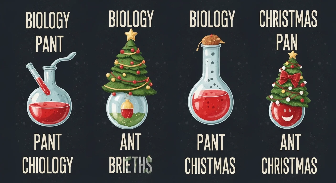 Clever Wordplay Biology Christmas Puns 🧠🎄