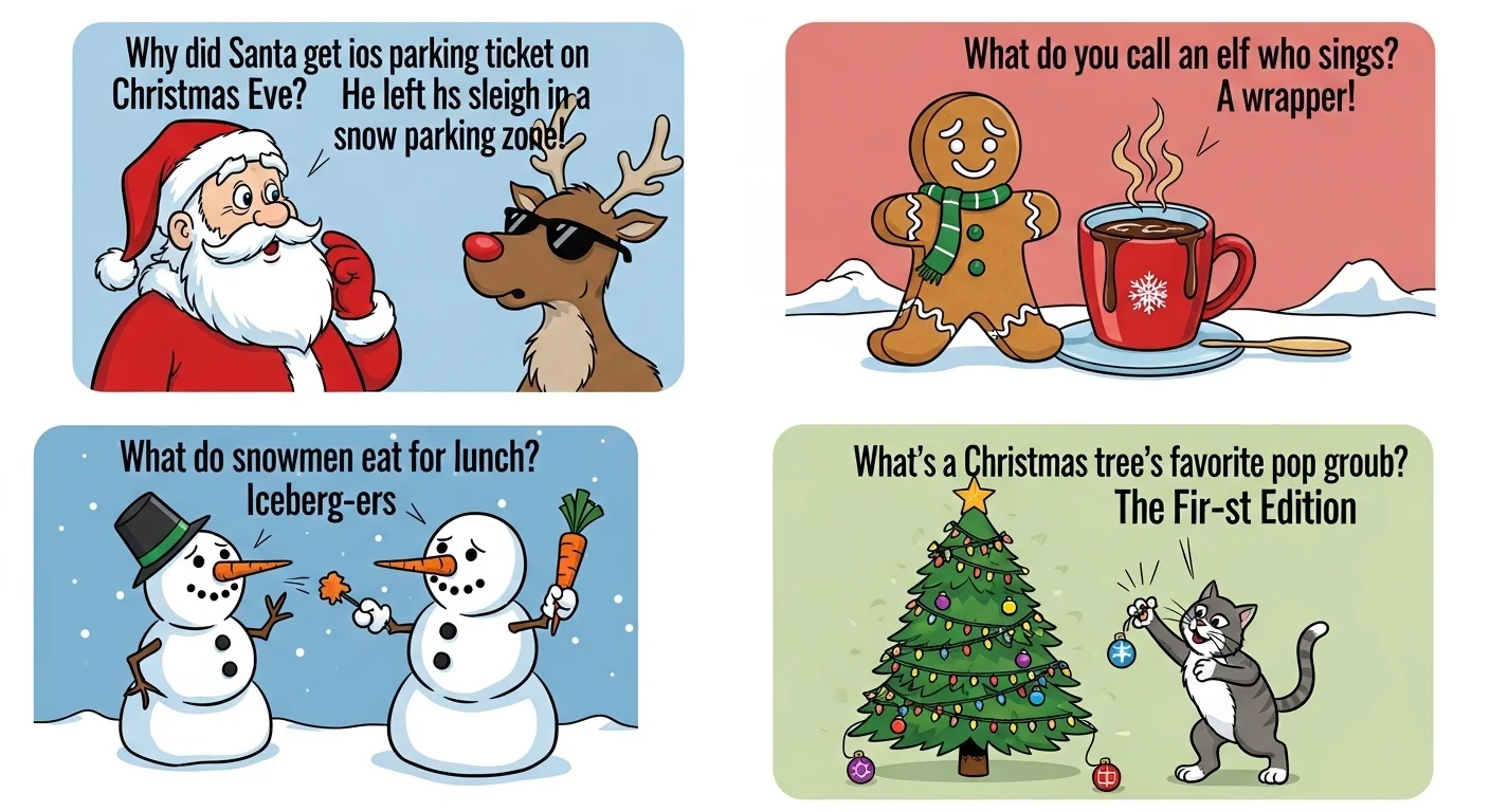 Funny Cartoon Christmas Jokes 😂🎄
