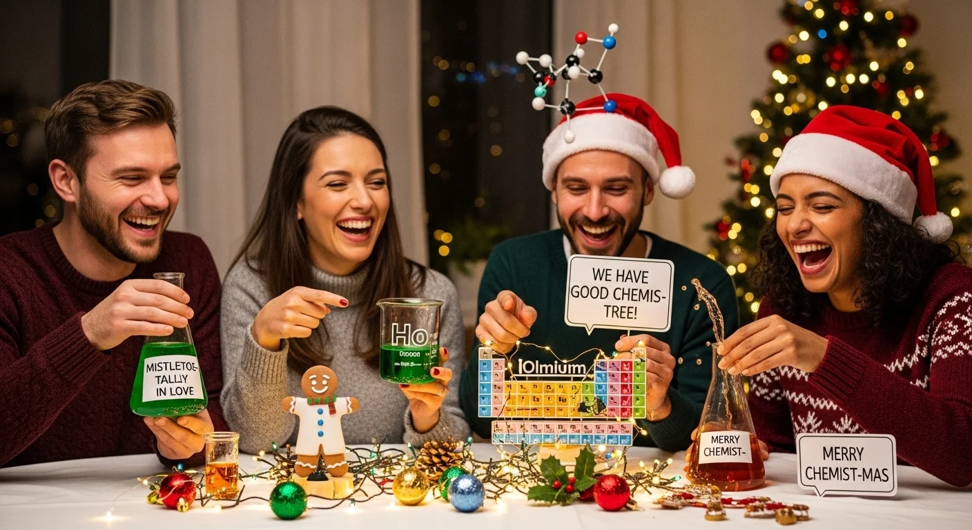 Funny Christmas Chemistry Puns 😂⚗️