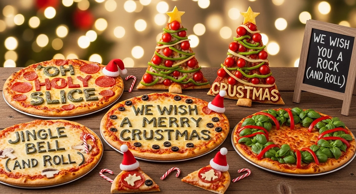Funny Christmas Pizza Puns 😂🍕