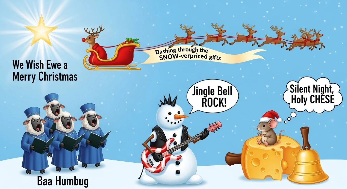 Kids-Friendly Christmas Carol Puns 🧸🎄