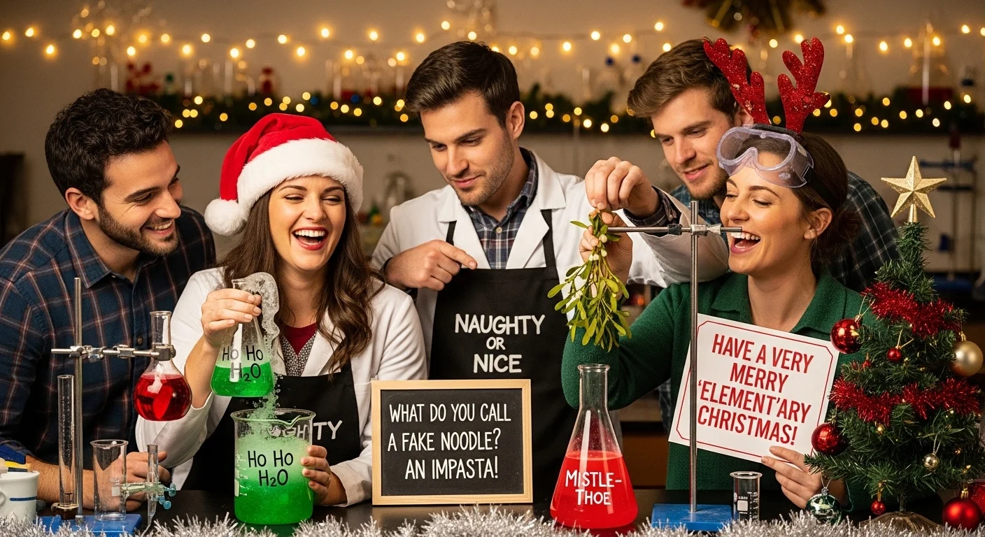 Santa Chemistry Jokes 🎅⚗️