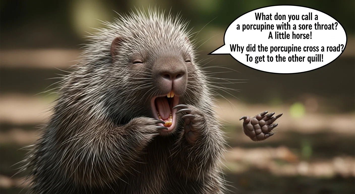 Short One-Liner Porcupine Puns ⚡