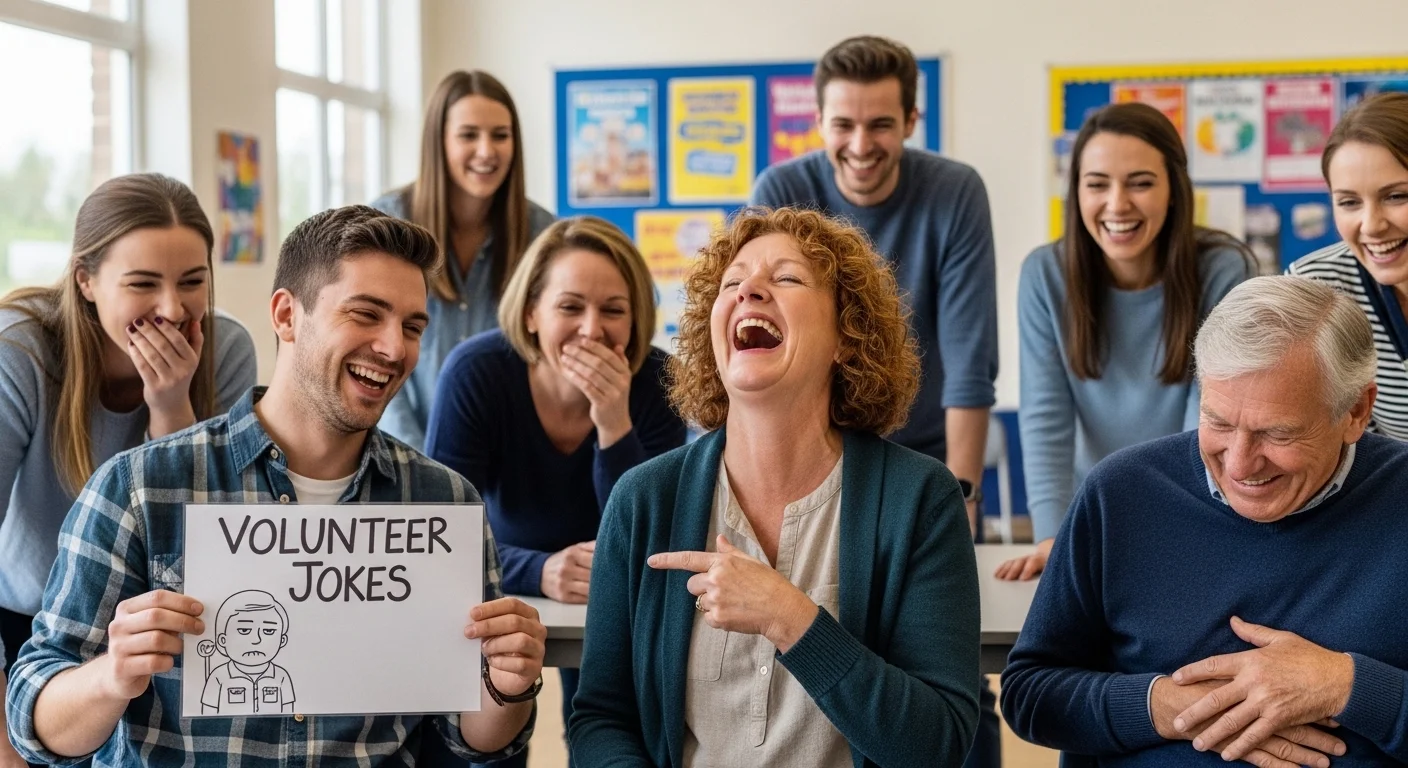 Slightly Cheeky (Clean) Volunteer Jokes 😄😉