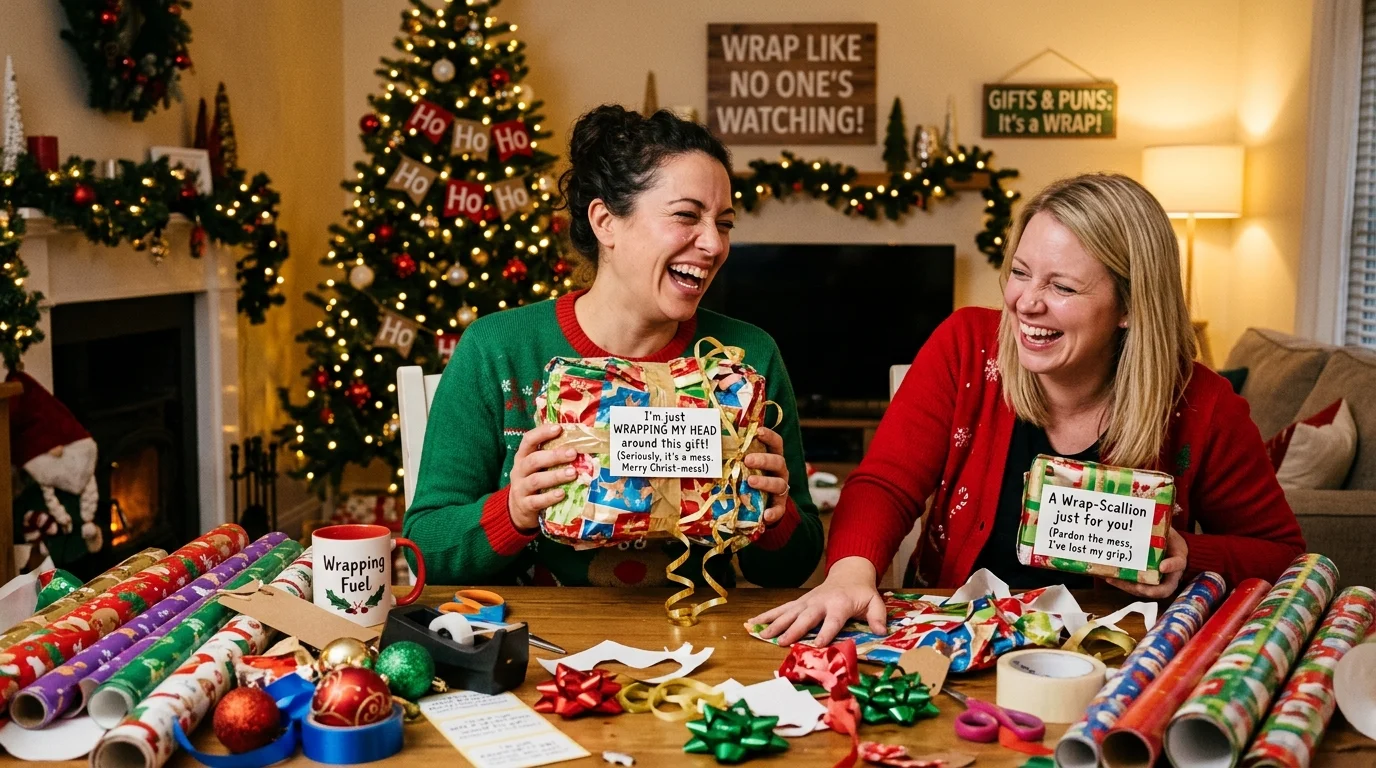 Gift Wrapping One-Liners 🎁