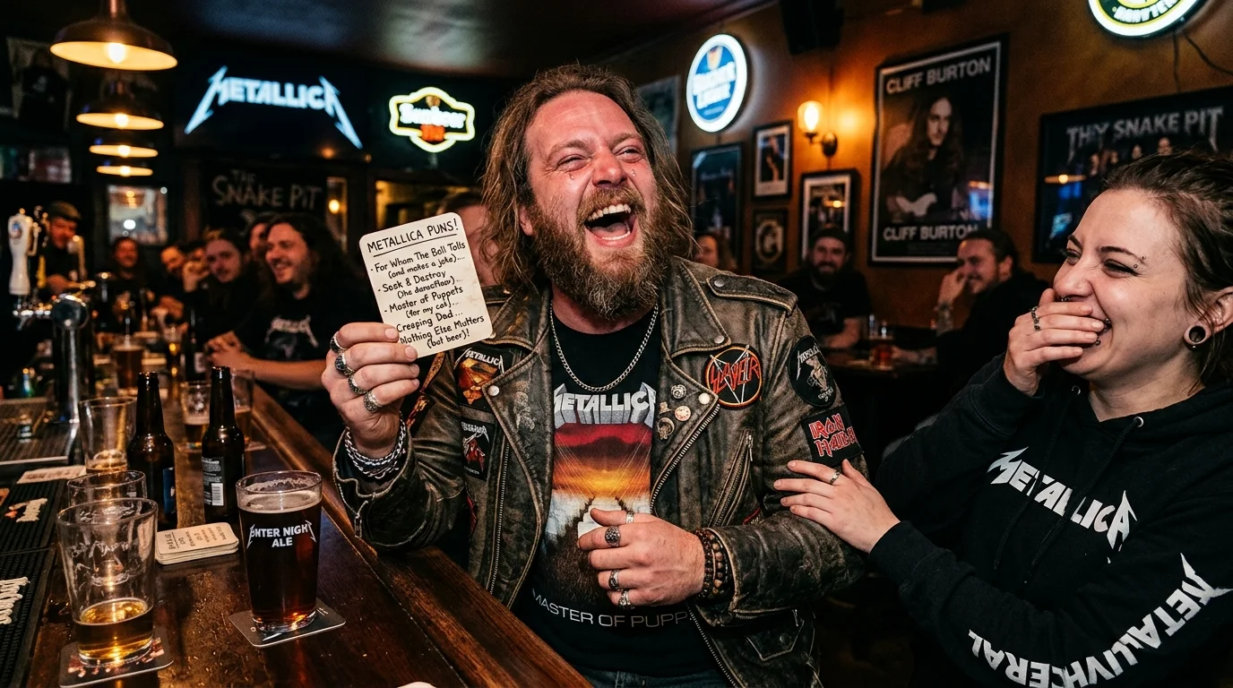 Short One-Liner Metallica Puns 🎤