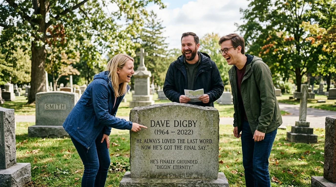 Slightly Edgy Gravestone Puns 😈