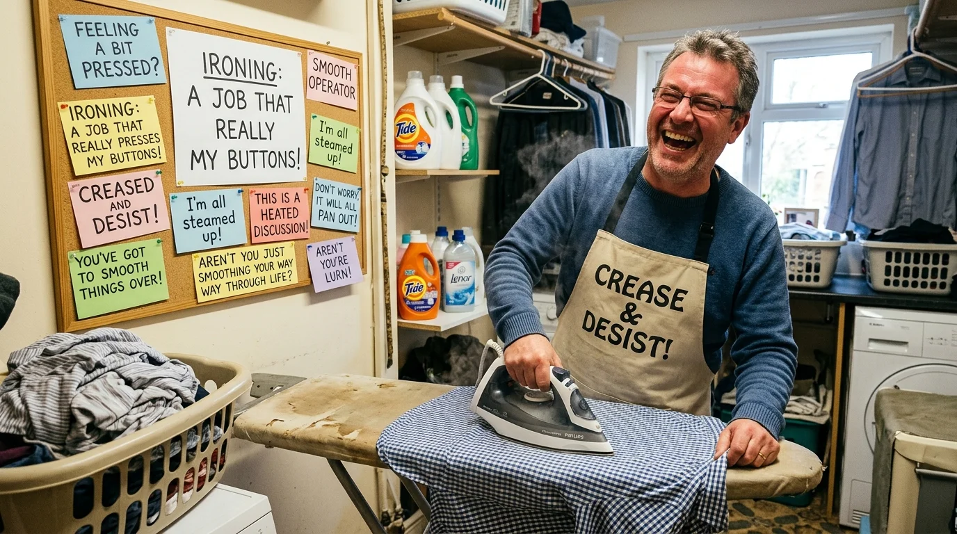 Slightly Edgy Ironing Puns 😜