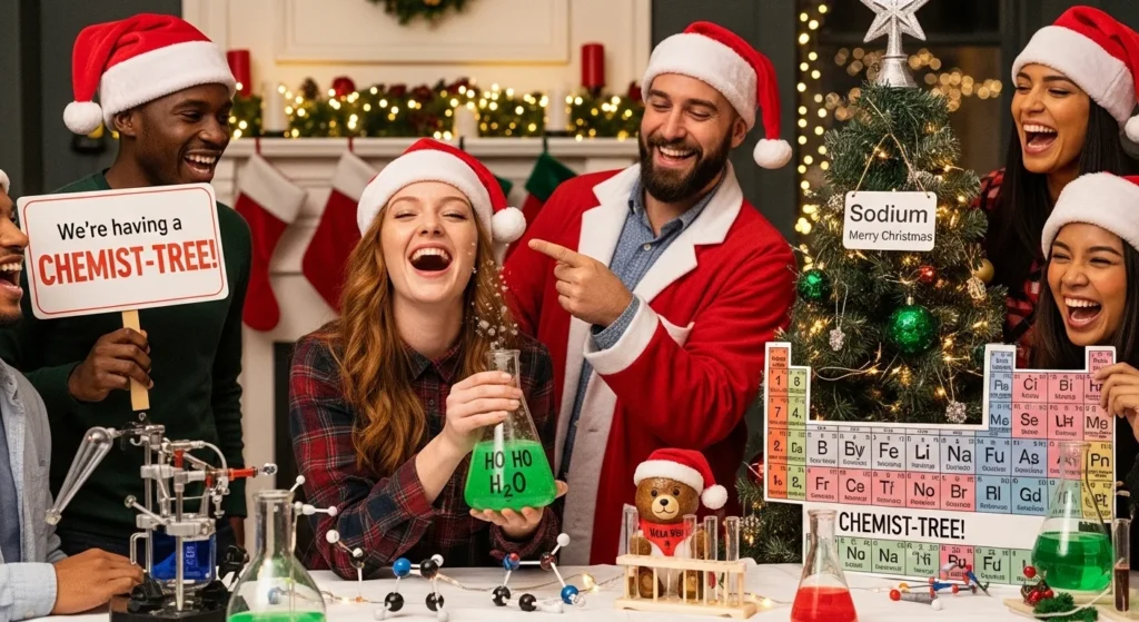 christmas chemistry puns